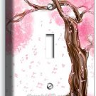 JAPANESE SAKURA TREE ROOTS CHERRY BLOSSOM SINGLE LIGHT SWITCH PLATES ROOM DECOR