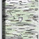 BIRCH TREE BARK WOOD TEXTURE PHONE TELEPHONE WALL PLATE CONER NURSERY ROOM DECOR