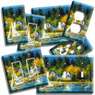 FISHING TOWN SALE BOAT ON A LAKE LIGHT SWITCH OUTLET WALL PLATE CABIN ROOM DECOR FISHING TOWN SALE BOAT ON A LAKE LIGHT SWITCH OUTLET WALL PLATE CABIN ROOM DECOR