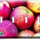 SWEET RED MACINTOSH APPLES LIGHT SWITCH 4 GANG WALL PLATE KITCHEN HOME ART DECOR SWEET RED MACINTOSH APPLES LIGHT SWITCH 4 GANG WALL PLATE KITCHEN HOME ART DECOR