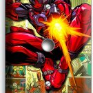 DEADPOOL SUPERHERO COMICS BOOK PAGE LIGHT DIMMER CABLE WALL PLATE ROOM ART DECOR