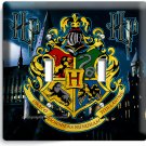 HARRY POTTER HOGWARTS CASTLE COAT OF ARMS LIGHT SWITCH 2 GANG WALL PLATES DECOR HARRY POTTER HOGWARTS CASTLE COAT OF ARMS LIGHT SWITCH 2 GANG WALL PLATES DECOR
