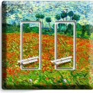 VINCENT VAN GOGH POPPY FLOWER FIELD 2 GFCI LIGHT SWITCH PLATES ROOM HD ART DECOR VINCENT VAN GOGH POPPY FLOWER FIELD 2 GFCI LIGHT SWITCH PLATES ROOM HD ART DECOR