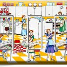 RETRO HOUSEWIVES 50'S KITCHEN PATTERN 3 GFCI LIGHT SWITCH WALL PLATE HOME DECOR RETRO HOUSEWIVES 50'S KITCHEN PATTERN 3 GFCI LIGHT SWITCH WALL PLATE HOME DECOR