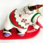AUTHENTIC COOL COCA COLA POLAR BEAR SNOWBOARD SKATING CHRISTMAS TREE ORNAMENT