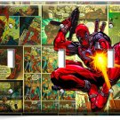DEADPOOL SUPERHERO COMICS BOOK PAGE 3 GANG LIGHT SWITCH WALL PLATE ROOM HD DECOR