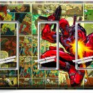 DEADPOOL SUPERHERO COMICS BOOK PAGE 3 GFI LIGHT SWITCH WALL PLATE ROOM ART DECOR