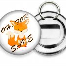 OH FOR FOX SAKE FUNNY QUOTE BOTTLE OPENER KEYCHAIN KEY FOB CUTE LITTLE GIFT IDEA OH FOR FOX SAKE FUNNY QUOTE BOTTLE OPENER KEYCHAIN KEY FOB CUTE LITTLE GIFT IDEA