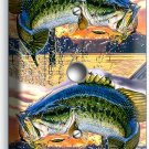 LARGEMOUTH BASS FISHING AMERICAN OUTDOOR LIGHT DIMMER CABLE PLATE CABIN HD DECOR LARGEMOUTH BASS FISHING AMERICAN OUTDOOR LIGHT DIMMER CABLE PLATE CABIN HD DECOR