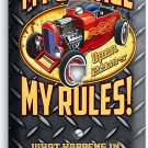 MY GARAGE RULES HOT ROD CAR PHONE TELEPHONE WALL PLATE COVER ROOM MAN CAVE DECOR MY GARAGE RULES HOT ROD CAR PHONE TELEPHONE WALL PLATE COVER ROOM MAN CAVE DECOR