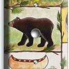 HUNTING CABIN FEVER MOOSE GRIZZLY BEAR LIGHT DIMMER CABLE WALL PLATES ROOM DECOR HUNTING CABIN FEVER MOOSE GRIZZLY BEAR LIGHT DIMMER CABLE WALL PLATES ROOM DECOR