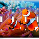 TROPICAL SEA CORAL CLOWN FISH AQUARIUM LIGHT SWITCH 4 GANG WALL PLATE HOME DECOR TROPICAL SEA CORAL CLOWN FISH AQUARIUM LIGHT SWITCH 4 GANG WALL PLATE HOME DECOR