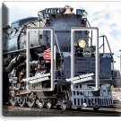 STEAM ENGINE TRAIN OLD RAILROAD BIG BOY LOCOMOTIVE 2 GFCI LIGHT SWITCH PLATE ART STEAM ENGINE TRAIN OLD RAILROAD BIG BOY LOCOMOTIVE 2 GFCI LIGHT SWITCH PLATE ART