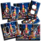 NEW YORK CITY MANHATTAN NIGHT SKY TIME SQUARE BIG APPLE COVER WALL PLATES DECOR NEW YORK CITY MANHATTAN NIGHT SKY TIME SQUARE BIG APPLE COVER WALL PLATES DECOR