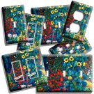 GUSTAV KLIMT SUNFLOWER GARDEN PAINTING LIGHT SWITCH OUTLET WALL PLATE ROOM DECOR GUSTAV KLIMT SUNFLOWER GARDEN PAINTING LIGHT SWITCH OUTLET WALL PLATE ROOM DECOR
