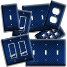 NAVY BLUE CARBON FIBER LOOK LIGHT SWITCH OUTLET COVER WALL PLATE GARAGE HD DECOR NAVY BLUE CARBON FIBER LOOK LIGHT SWITCH OUTLET COVER WALL PLATE GARAGE HD DECOR