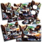 BALD EAGLE FLAG AMERICAN OUTDOORS LIGHT SWITCH OUTLET COVER WALL PLATE ART DECOR