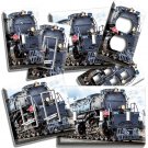 STEAM ENGINE TRAIN OLD RAILROAD BIG BOY LOCOMOTIVE LIGHT SWITCH OUTLET PLATE ART STEAM ENGINE TRAIN OLD RAILROAD BIG BOY LOCOMOTIVE LIGHT SWITCH OUTLET PLATE ART