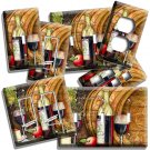 FRENCH WINE BOTTLE BARREL CHEESE GRAPES LIGHT SWITCH OUTLET PLATES KITCHEN DECOR FRENCH WINE BOTTLE BARREL CHEESE GRAPES LIGHT SWITCH OUTLET PLATES KITCHEN DECOR
