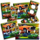 AMERICAN MUSCLE RACING CARS LIGHT SWITCH OUTLET WALL PLATE NEW GARAGE SHOP DECOR AMERICAN MUSCLE RACING CARS LIGHT SWITCH OUTLET WALL PLATE NEW GARAGE SHOP DECOR