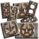 RUSTIC WESTERN COWBOY LONE STAR HORSESHOE LIGHT SWITCH OUTLET WALL PLATES DECOR RUSTIC WESTERN COWBOY LONE STAR HORSESHOE LIGHT SWITCH OUTLET WALL PLATES DECOR