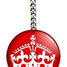 KEEP CALM UK UNITED KINGDOM BRITISH CROWN LOGO KEYCHAIN KEY CHAIN RING GIFT IDEA KEEP CALM UK UNITED KINGDOM BRITISH CROWN LOGO KEYCHAIN KEY CHAIN RING GIFT IDEA