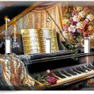 GRAND PIANO KEYS BEETHOVEN FLOWERS VASE CAT 3 GANG LIGHT SWITCH PLATE ROOM DECOR