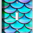 MERMAID TAIL FISH SCALES PATTERN 1 GANG LIGHT SWITCH WALL PLATES ROOM HOME DECOR MERMAID TAIL FISH SCALES PATTERN 1 GANG LIGHT SWITCH WALL PLATES ROOM HOME DECOR