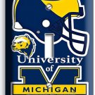 UNIVERSITY of MICHIGAN FOOTBALL TEAM SINGLE LIGHT SWITCH WALL PLATE BOYS BEDROOM