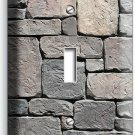 OLD MEDIEVAL CASTLE ROCK STONE WALL LIGHT SWITCH 1 GANG PLATE ROOM HOME HD DECOR