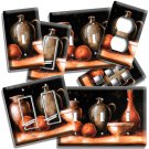 WESTERN COUNTRY RUSTIC POTTERY WINE JUG LIGHT SWITCH OUTLET PLATES KITCHEN DECOR
