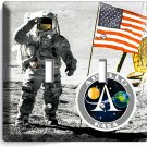 NASA SPACE ASTRONAUT APOLLO MOON LANDING 2 GANG SWITCH WALL PLATE ROOM ART DECOR NASA SPACE ASTRONAUT APOLLO MOON LANDING 2 GANG SWITCH WALL PLATE ROOM ART DECOR