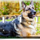 GERMAN SHEPHERD DOG RELAXING LIGHT SWITCH 3 GANG WALL COVER GROOMING SALON DECOR