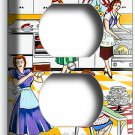 RETRO HOUSEWIVES 50'S KITCHEN PATTERN OUTLET WALL PLATES HOME ROOM KITCHEN DECOR