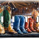 COUNTRY FAMILY WESTERN COLORADO COWBOY BOOTS 4 GANG LIGHTSWITCH PLATE WALL DECOR COUNTRY FAMILY WESTERN COLORADO COWBOY BOOTS 4 GANG LIGHTSWITCH PLATE WALL DECOR