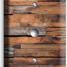 RUSTIC RANCH BARN RECLAIMED WOOD LIGHT DIMMER CABLE PLATES LOG CABIN ROOM DECOR