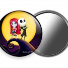 CUTE NIGHTMARE BEFORE CHRISTMAS JACK AND SALLY POCKET PURSE MAKEUP MIRROR GIFT