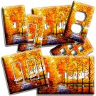VIBRANT ROMANTIC PARK AUTUMN FALL LIGHT SWITCH OUTLET WALL PLATES ROOM ART DECOR VIBRANT ROMANTIC PARK AUTUMN FALL LIGHT SWITCH OUTLET WALL PLATES ROOM ART DECOR