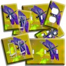 EXOTIC PURPLE DRAGONFLY SUMMER NATURE LIGHT SWITCH OUTLET PLATES ROOM HOME DECOR EXOTIC PURPLE DRAGONFLY SUMMER NATURE LIGHT SWITCH OUTLET PLATES ROOM HOME DECOR