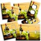 CALIFORNIA RED WINE BARREL BOTTLE GRAPES LIGHT SWITCH OUTLET WALL PLATE HD DECOR