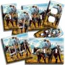 COWBOYS ON A HORSES LASSO RUSTIC COUNTRY LIGHT SWITCH OUTLET WALL PLATE HD DECOR COWBOYS ON A HORSES LASSO RUSTIC COUNTRY LIGHT SWITCH OUTLET WALL PLATE HD DECOR