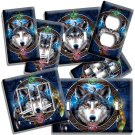 SPIRITUAL KARMA WOLF 4 EARTH ELEMENTS LIGHT SWITCH OUTLET WALL PLATES ROOM DECOR SPIRITUAL KARMA WOLF 4 EARTH ELEMENTS LIGHT SWITCH OUTLET WALL PLATES ROOM DECOR