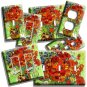VAN GOGH RED POPPIES DAISIES FLOWERS IN A VASE LIGHT SWITCH OUTLET WALL PLATE HD