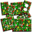 COLORFUL STRAWBERRIES AND FLOWERS LIGHT SWITCH OUTLET WALL PLATES KITCHEN DECOR COLORFUL STRAWBERRIES AND FLOWERS LIGHT SWITCH OUTLET WALL PLATES KITCHEN DECOR