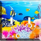 TROPICAL SEA EXOTIC CORAL AQUARIUM FISH DOUBLE LIGHT SWITCH WALL PLATE ART DECOR TROPICAL SEA EXOTIC CORAL AQUARIUM FISH DOUBLE LIGHT SWITCH WALL PLATE ART DECOR