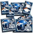 DENVER BRONCOS FOOTBALL TEAM LIGHT SWITCH WALL PLATE OUTLET BOYS ROOM MAN CAVE DENVER BRONCOS FOOTBALL TEAM LIGHT SWITCH WALL PLATE OUTLET BOYS ROOM MAN CAVE