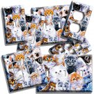 BUNCH OF CUTE KITTY CATS KITTENS TIGER CUB LIGHT SWITCH OUTLET WALL PLATES DECOR