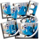 CUTE BLUE PARAKEET BIRD IN CAGE LIGHT SWITCH OUTLET WALL PLATE PARROT ROOM DECOR CUTE BLUE PARAKEET BIRD IN CAGE LIGHT SWITCH OUTLET WALL PLATE PARROT ROOM DECOR