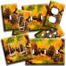 PINE CONES COUNTRY FOREST WILD NATURE LIGHT SWITCH OUTLET WALL PLATES ROOM DECOR PINE CONES COUNTRY FOREST WILD NATURE LIGHT SWITCH OUTLET WALL PLATES ROOM DECOR