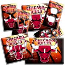 CHICAGO BULLS BASKETBALL TEAM LIGHT SWITCH OUTLET WALL PLATE SPORT BAR ART DECOR CHICAGO BULLS BASKETBALL TEAM LIGHT SWITCH OUTLET WALL PLATE SPORT BAR ART DECOR